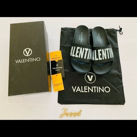 Authentic Valentino by Mario Valentino
Irene Logo Leather Slides - Picture 1 of 6